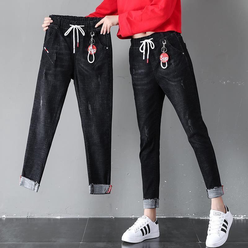 Quần Jeans Lưng Thun Phong Cách Hàn Quốc Cho Nữ | BigBuy360 - bigbuy360.vn