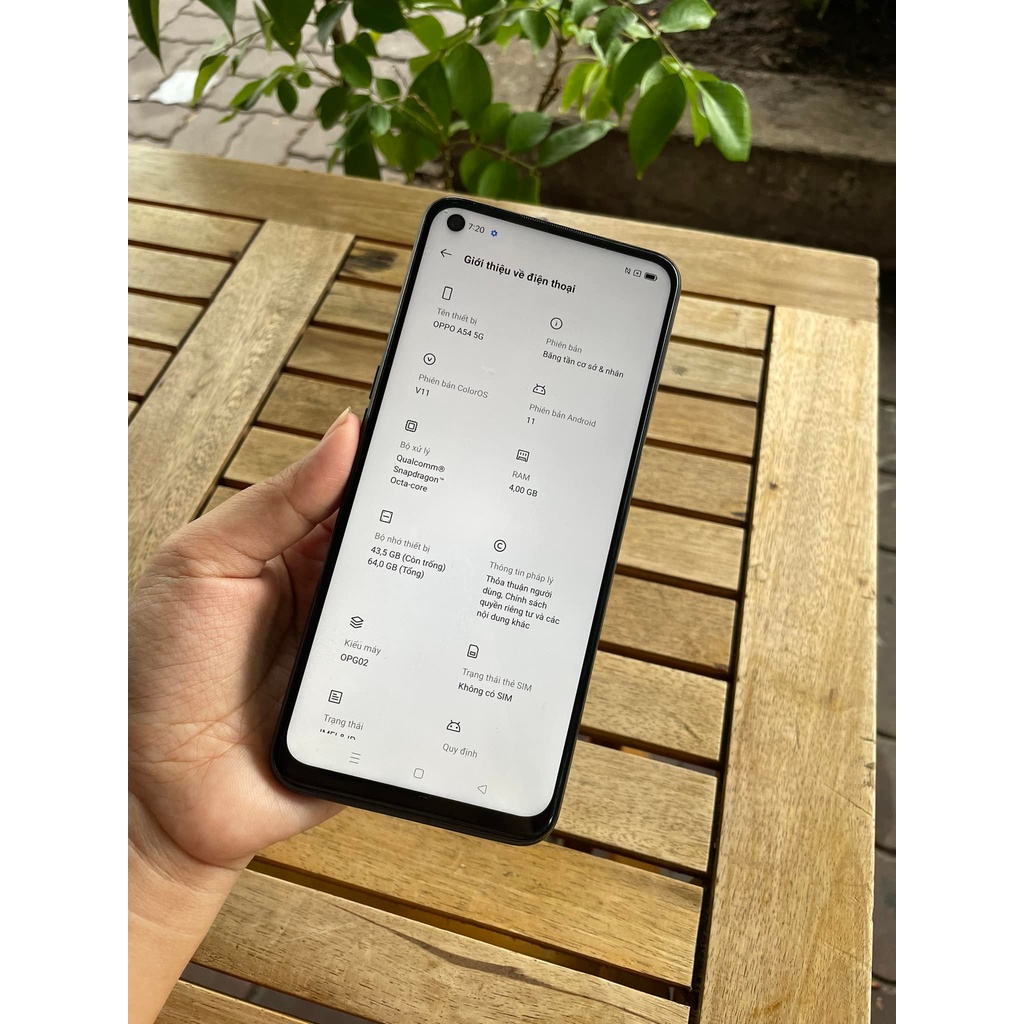 Điện Thoại OPPO A54 5G 4GB/64GB - Chip Qualcomm Snapdragon 480 - Màn hình 6.5&quot; 90Hz -  Sạc nhanh 18W - Hàng nhập khẩu