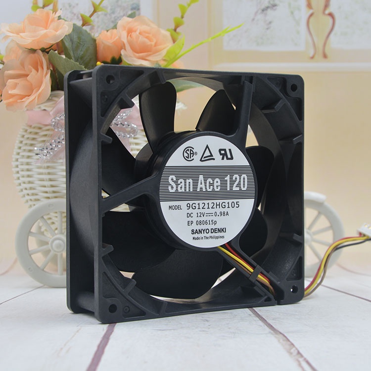 Hàng Mới Về Mới Quạt Tản Nhiệt Sanyo 12CM 12V 0.98A 9G1212HG105 12038