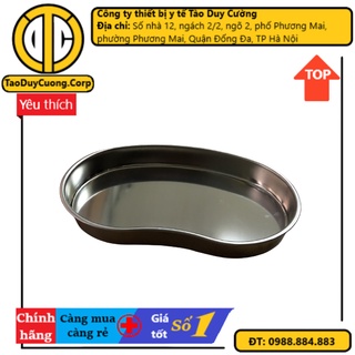 Khay inox hạt đậu dùng trong y tế, spa dài 20 cm