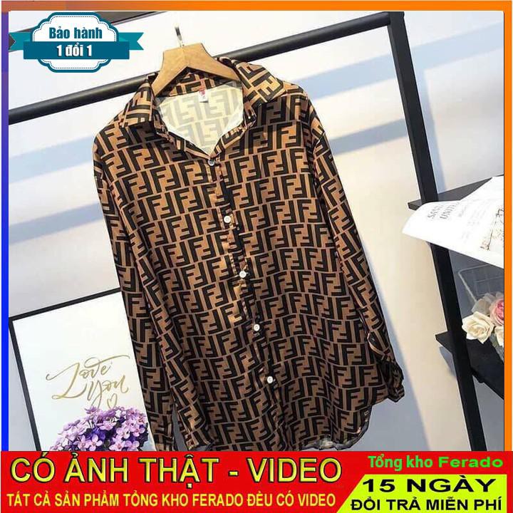 [ xả kho ] HS Áo sơ mi họa tiết F