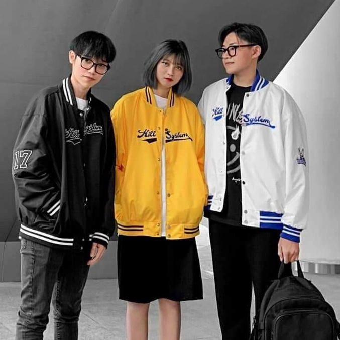 Áo khoác bomber nam nữ Unisex cao cấp 2 lớp dày dặn, áo khoác dù cardigan phao đẹp form rộng mặc đôi, couple K011 - Hàng