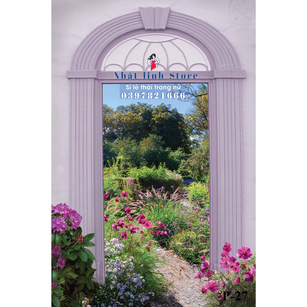 Phông nền Livestream Chụp Ảnh 3D 5D Phong Cảnh Nhiều Kích Thước Lựa Chọn