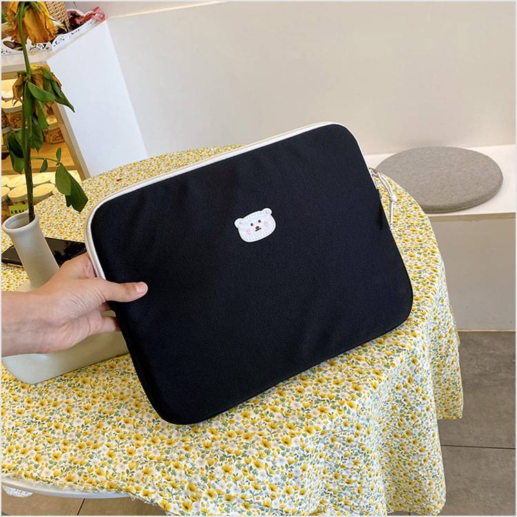 Túi đựng laptop / máy tính bảng 11 inch / 13 inch in hình gấu dễ thương kiểu hàn quốc