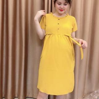 Váy bầu thiết kế 01 (Nơ eo xinh) ་ '