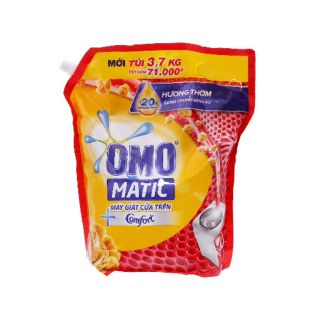 Nước giặt Omo Matic tinh dầu thơm Comfort cho máy giặt cửa trên túi 3.7kg