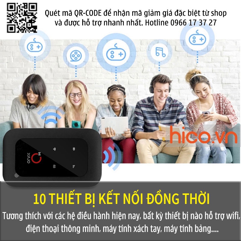 cục wifi không dây 4G olax wd680 , BỘ PHÁT WIFI TỪ SIM 3G 4G ZTE MF65 SIÊU RẺ , tốc độ cao, phù hợp làm việc online