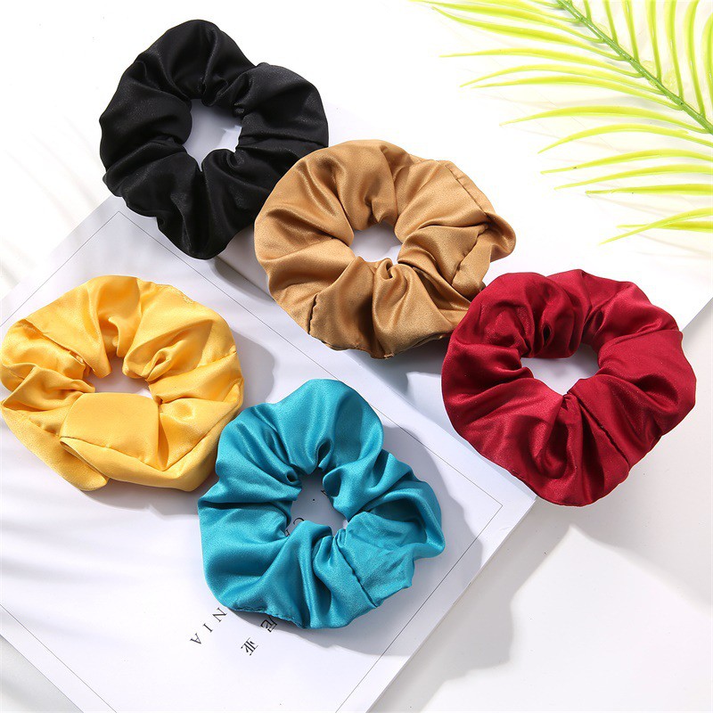 Buộc Tóc Scrunchies Màu Trơn A636 Mẫu Mới Xinh Xắn