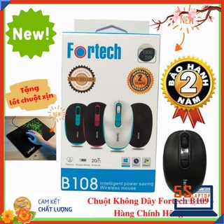 💥TẶNG LÓT CHUỘT XỊN💥 Chuột Không Dây B108 Fortech B108 - Hàng Chính Hãng - Bảo hành 2 năm