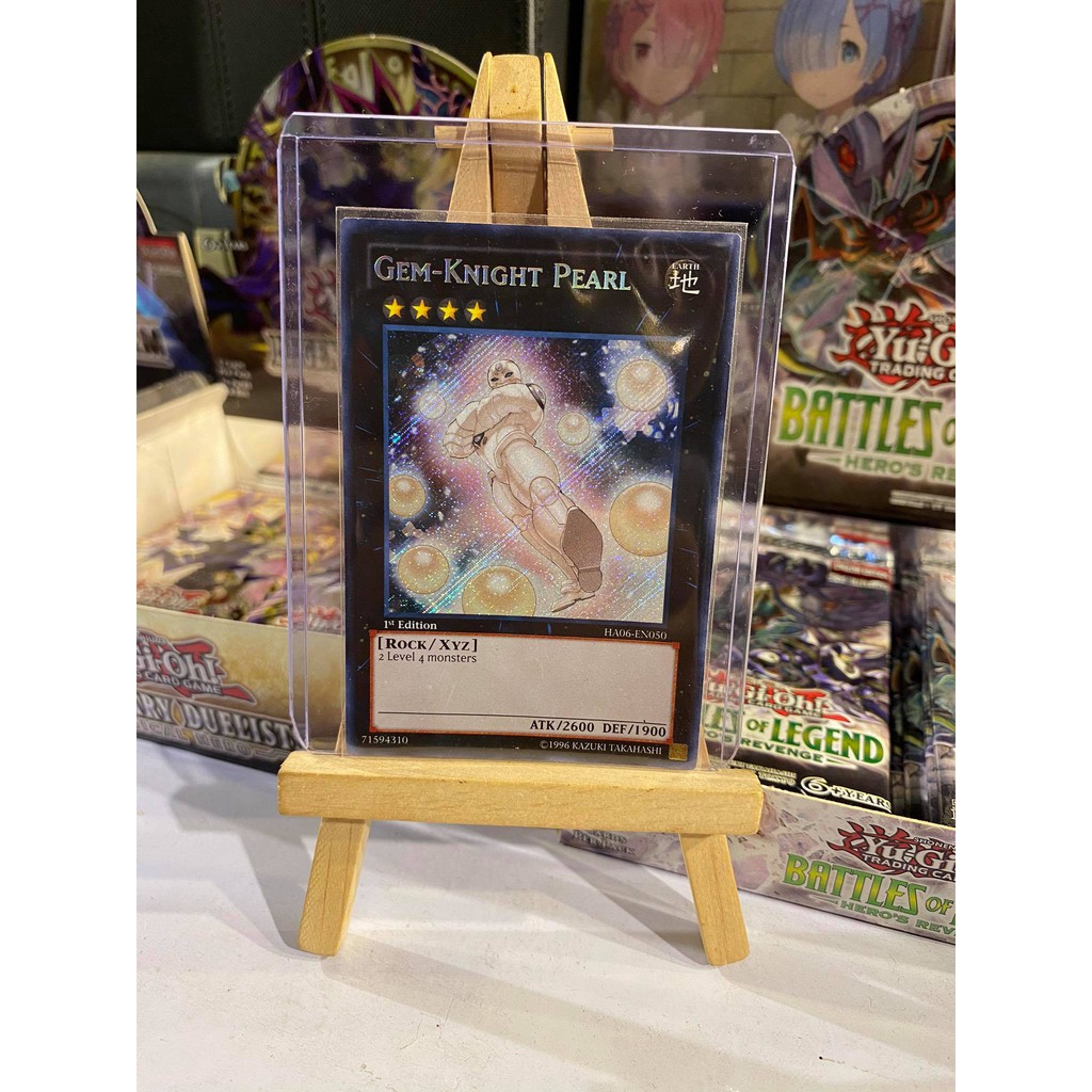 Lá bài thẻ bài Yugioh Gem Knight Pearl – Secret Rare - Tặng bọc bài nhựa bảo quản