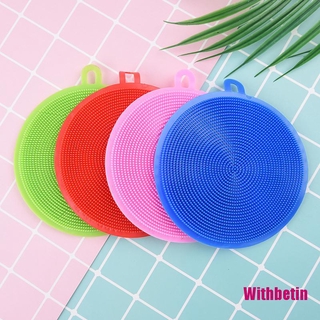 Miếng Silicone Rửa Chén Hình Tròn Tiện Dụng