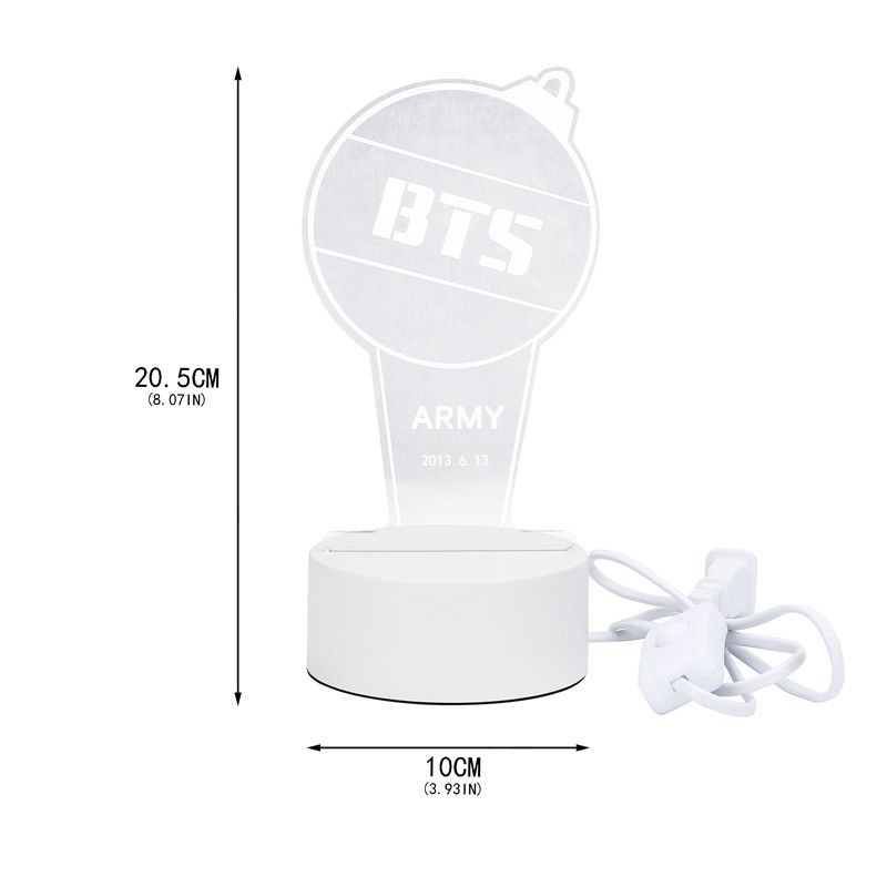 Đèn Trang Trí Hình Nhóm Nhạc Kpop Bts Army Bomb