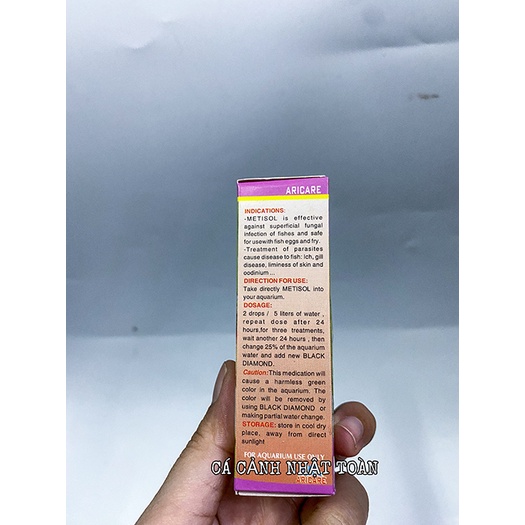 METISOL CHUYÊN HỖ TRỢ NHIỄM TRÙNG NẤM CHO CÁ ARICARE 30ML