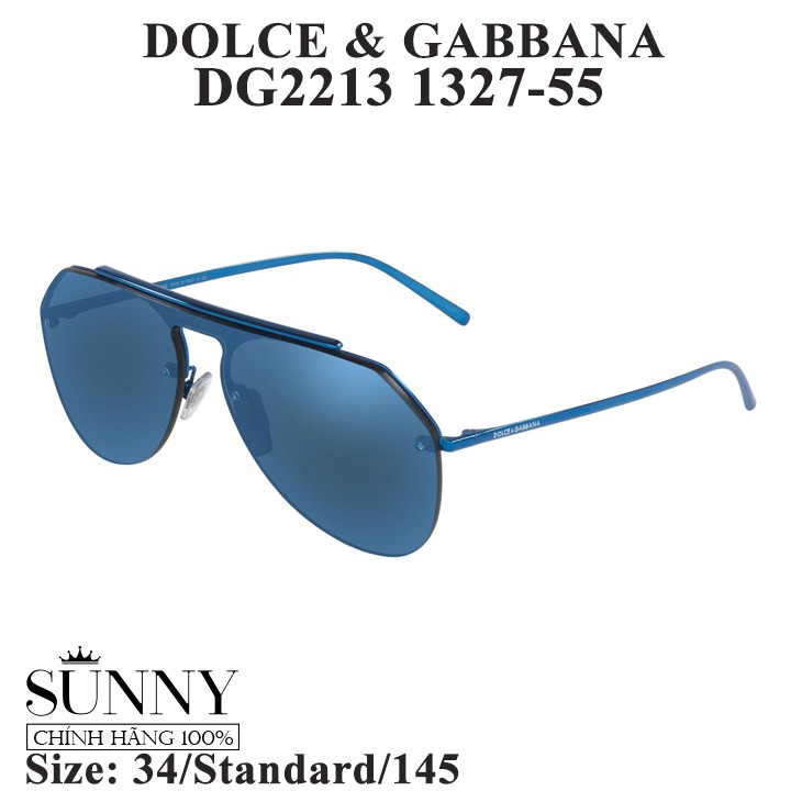 Kính mát chính hãng Dolce Gabbana DG2213 màu sắc thời trang, thiết kế dễ đeo bảo vệ mắt
