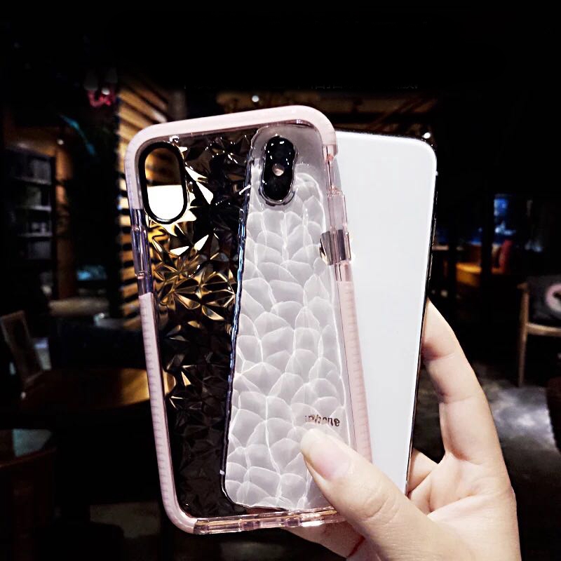 Ốp điện thoại TPU mềm kiểu kim cương sang trọng dành cho iPhone 7 8 Plus X XR XS Max | BigBuy360 - bigbuy360.vn