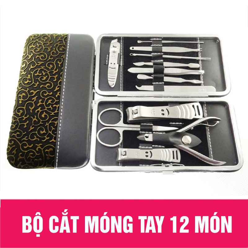 Bộ Dụng Cụ 12 Món Cắt Tỉa, Làm Móng Tại Nhà, Đa Năng Siêu Tiện Dụng, Giá Bán Bằng Giá Bán Sỉ Tại Xưởng - AQ