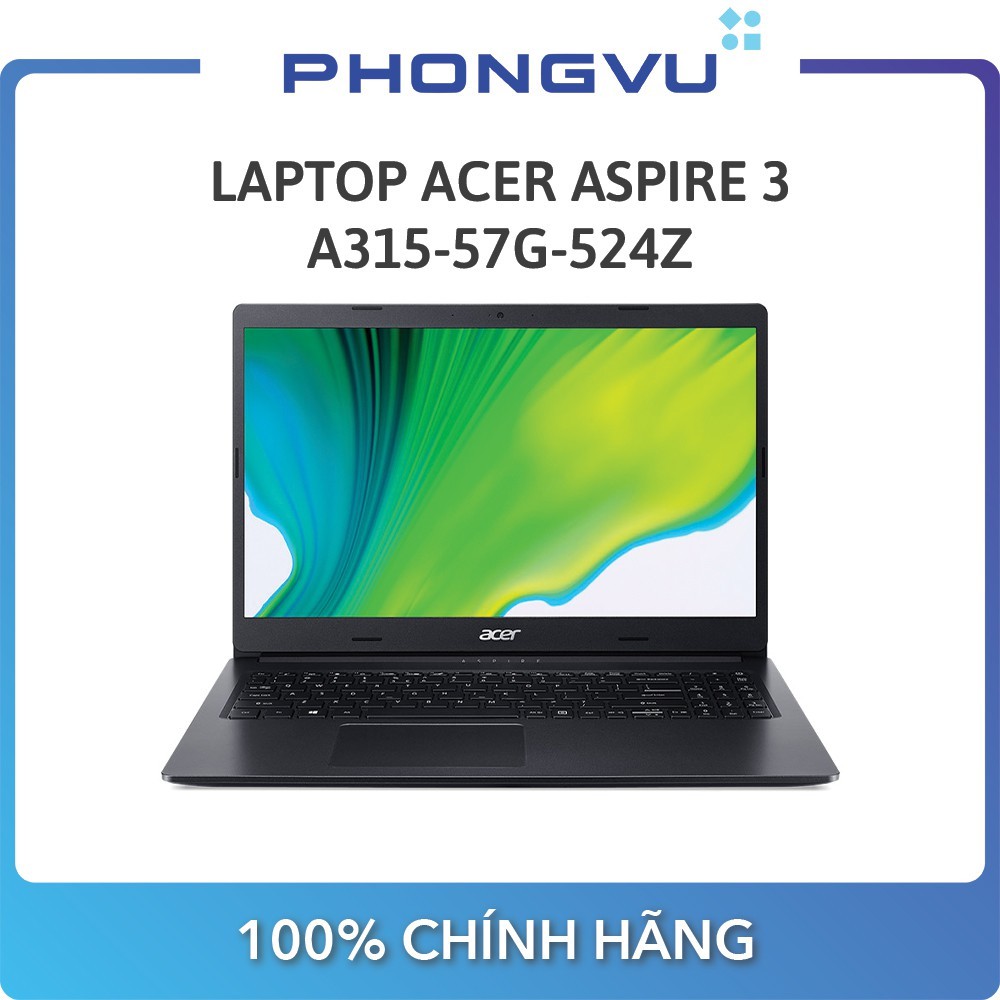 Laptop Acer Aspire 3 A315-57G-524Z (Intel Core i5-1035G1/8GB/512GB SSD/NVIDIA GeForce MX330) (Đen) - Bảo hành 12 tháng | BigBuy360 - bigbuy360.vn