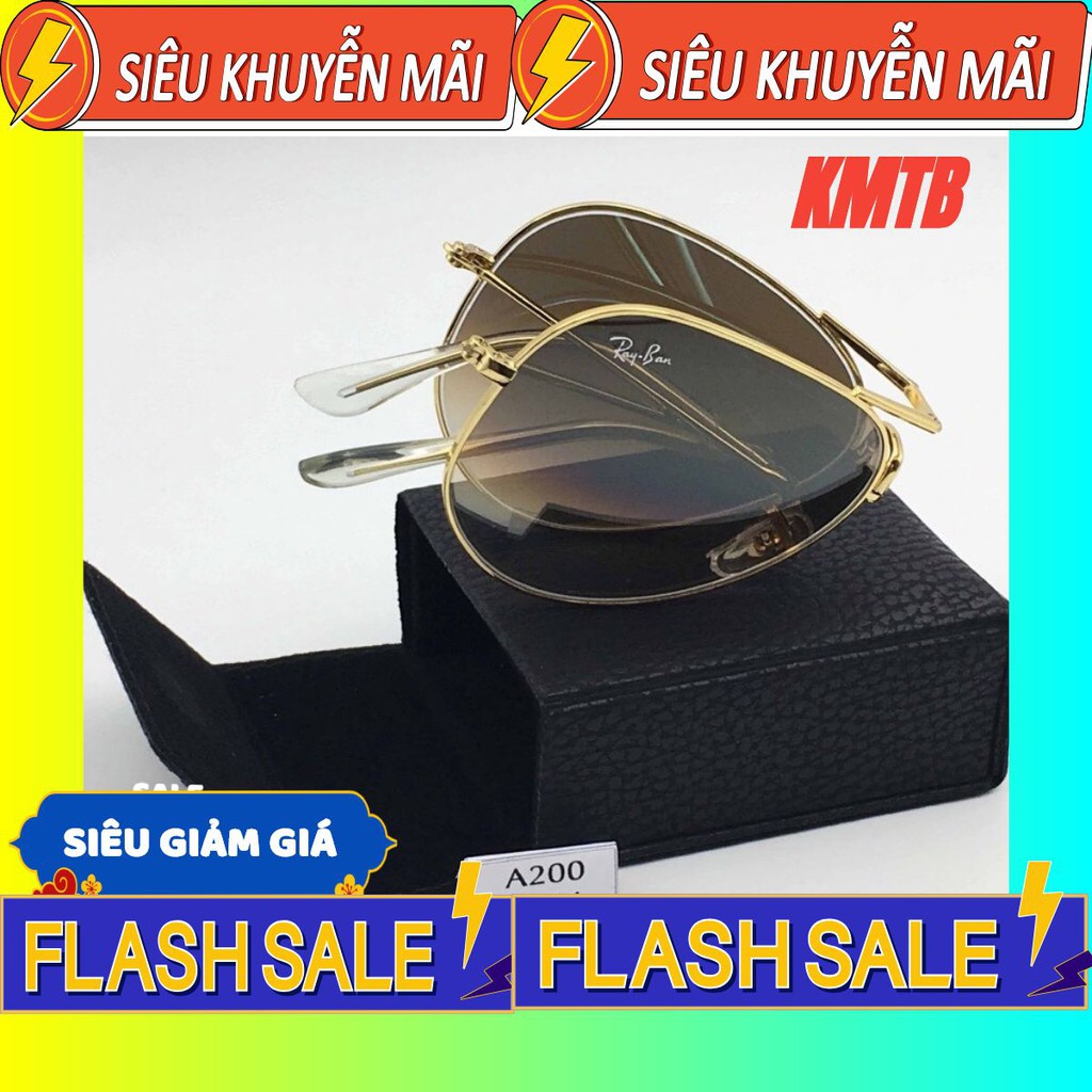 Kính mắt thời trang nam cao cấp RAYBAN tròng Polaroid chống UV400 nhập khẩu