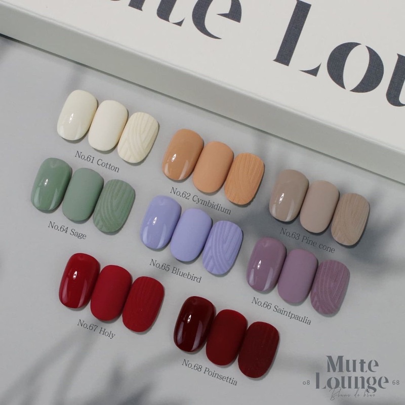 Sơn gel Blanc De Blue chính hãng Hàn Quốc set Mute Lounge