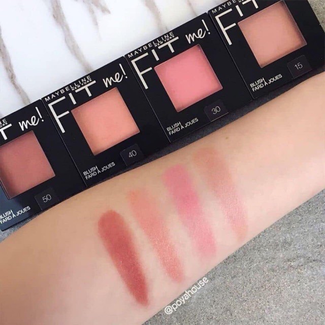 [NHẬP XINHT09 GIẢM 20K] Phấn Má Hồng Maybelline Fit Me Mono Blush 4.5g, má hồng fit me, má hồng tone cam đẹp