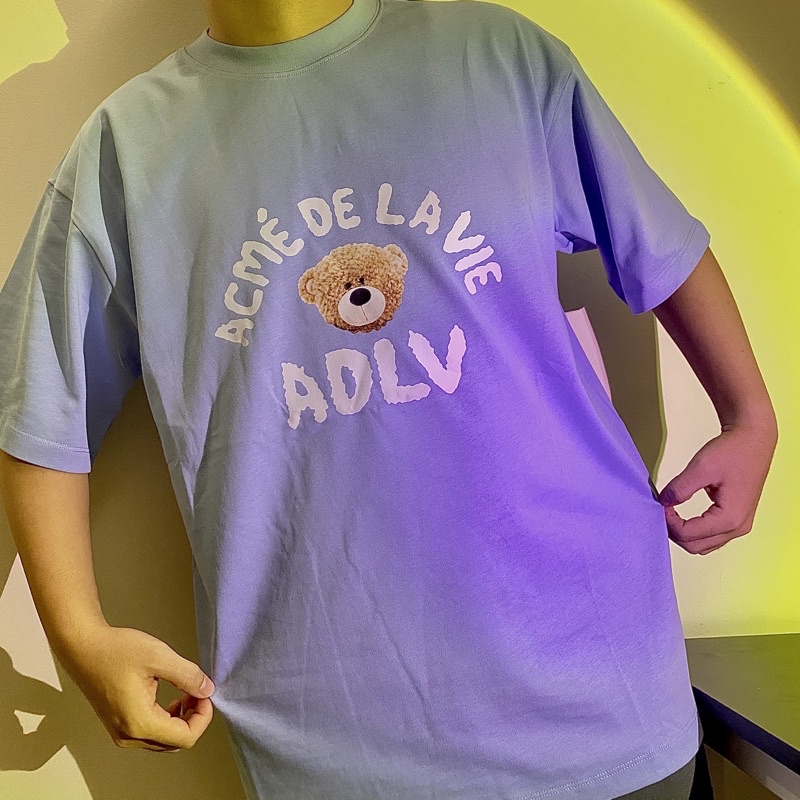 Áo adlv gấu  Acmé de la vie TEDDY BEAR SHORT SLEEVE T-SHIRT BEIGE, tee adlv, full tag, túi Allen FashionShop | BigBuy360 - bigbuy360.vn