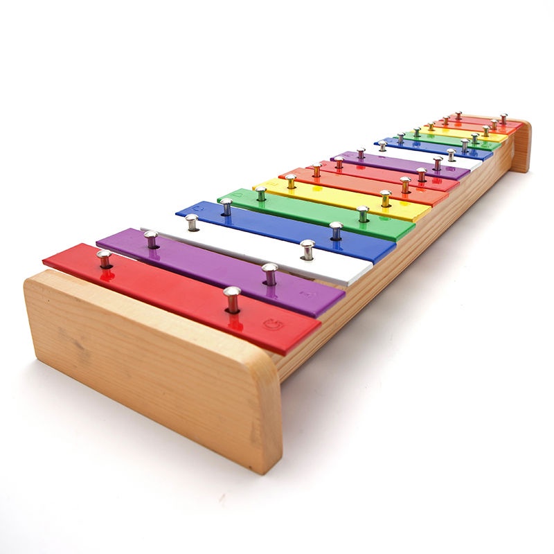 ❖❉◕Cao độ chuyên nghiệp Bộ gõ 15 giai điệu piano cho trẻ em nhạc cụ đồ chơi âm nhạc bàn tay gõ piano Orff giáo dục sớm n