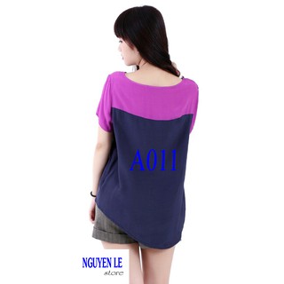 Áo kiểu thanh lịch VNXK Forever 21 cotton lụa