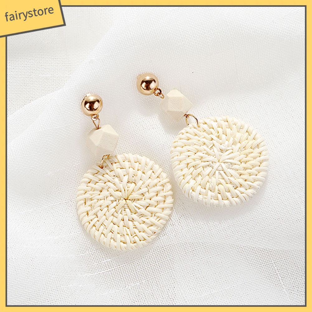 Khuyên tai hình tròn phong cách Bohemian thời trang cho nữ