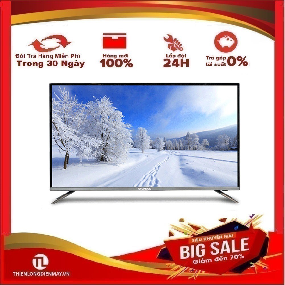 MIỄN PHÍ VẬN CHUYỂN - Smart Tivi Full HD Sanco 40 inch H40V300