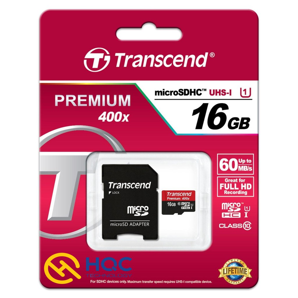 Thẻ nhớ 16GB Transcend