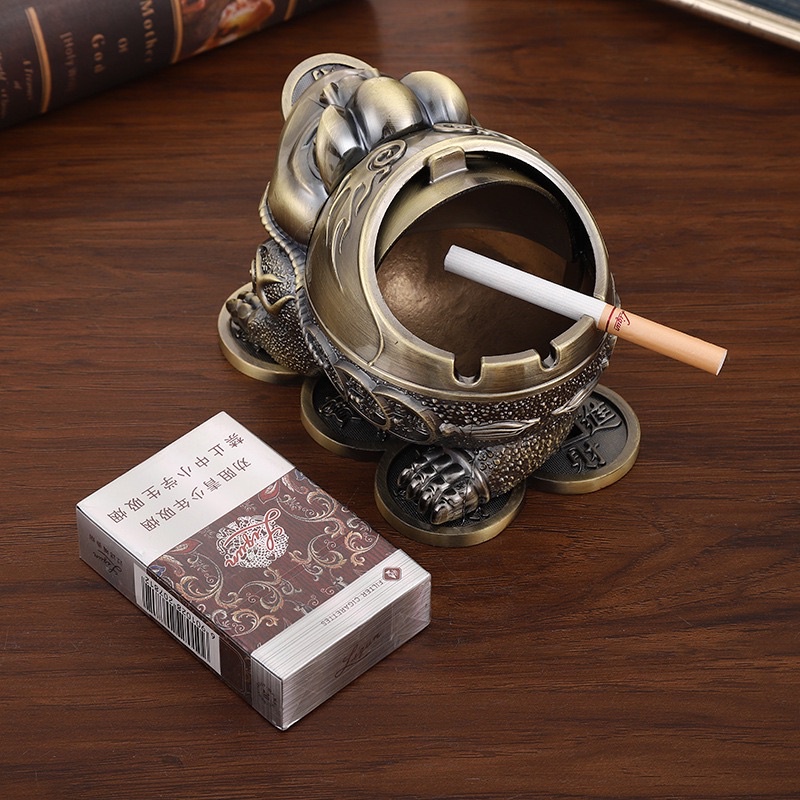 Gạt tàn cóc phong thuỷ tài lộc Huydecor