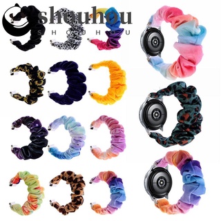 SHOUHOU Sport Scrunchie Elastic Wristband New Printed Fabric Strap Replacement Watchband Fashion Durable Smart Watch Soft 20/22mm Loop Bracelet