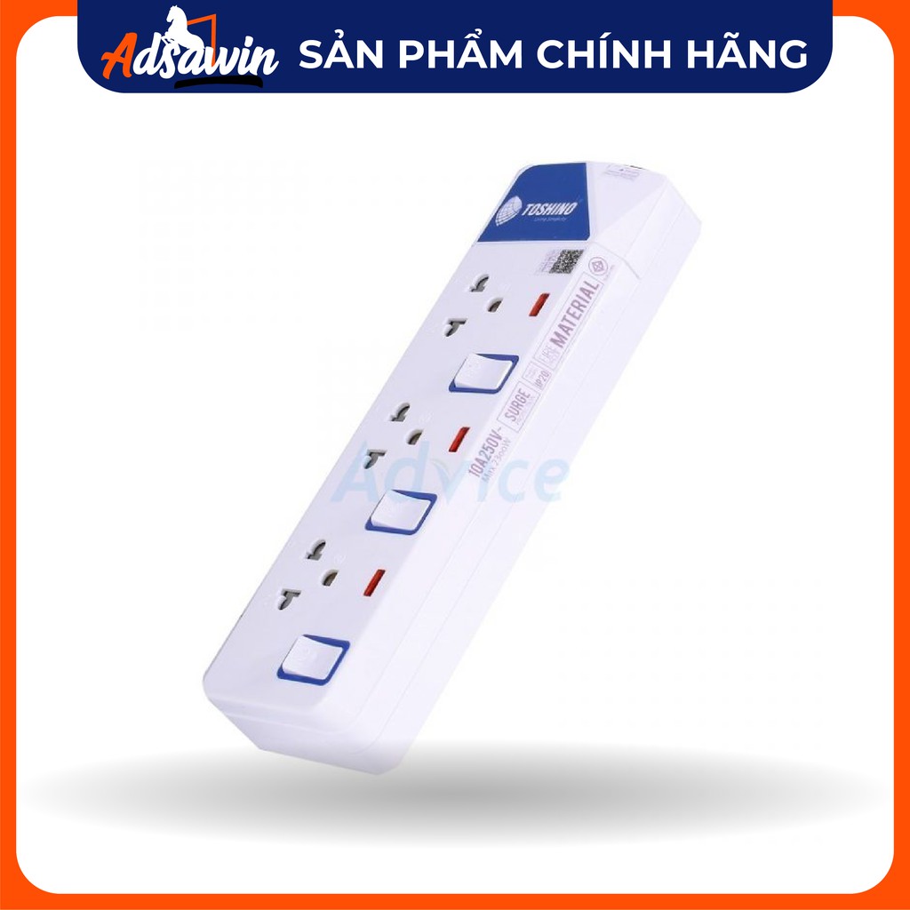 Chống Sét-Ổ cắm cao cấp chống sét,chống cháy cao cấp Toshino ET913