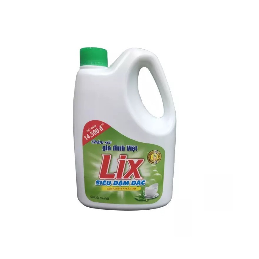 Nước Rửa Chén LIX 3.6Kg Siêu Đậm Đặc Trà Xanh - NT360