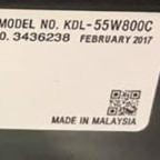 Cao áp 43W800C, 50W800C, 55W800C