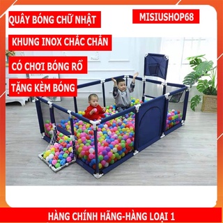 Nhà bóng cho bé, Quây bóng lều chơi bóng cho bé khung inox[TẶNG 10 BÓNG]