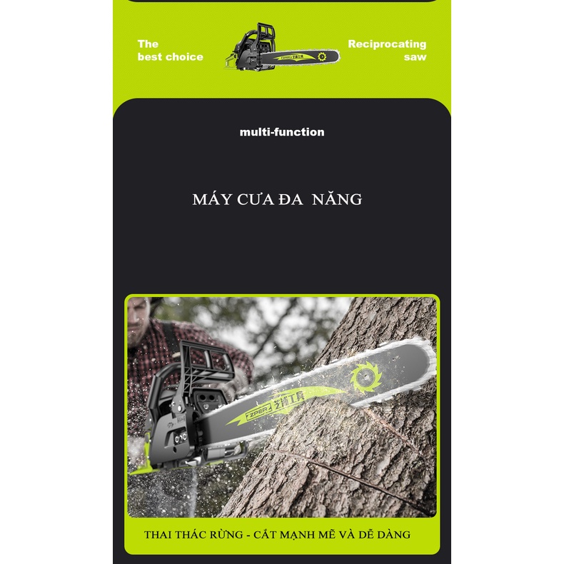 Máy Cưa Xích Shibaura Của Đức, Máy Cưa Gỗ chạy xang – Một Sản Phẩm Của Zhipu
