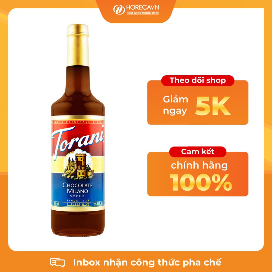 Syrup Torani Các Vị - Hàng Chính Hãng, Có giấy VSATTP