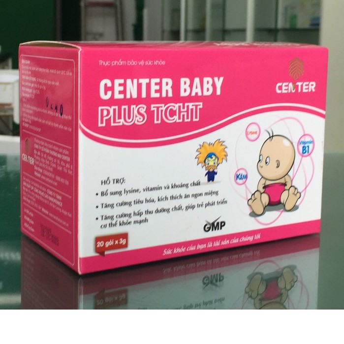 Center Baby Plus Tăng cường hấp thu – Giúp kích thích tiêu hóa, tăng đề kháng (Hộp Cốm 20 gói)