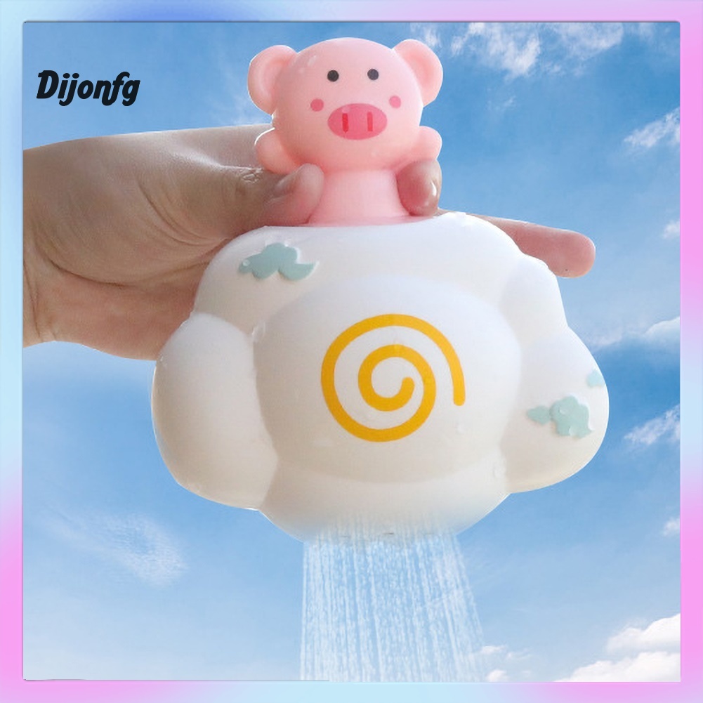 Di Baby Cartoon Pig Bear Elephant Water Spray Sprinkle Cloud Bathing Play Toy Gift