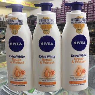body nivea ngày 350ml chống nắng phục hồi (chai vòi)