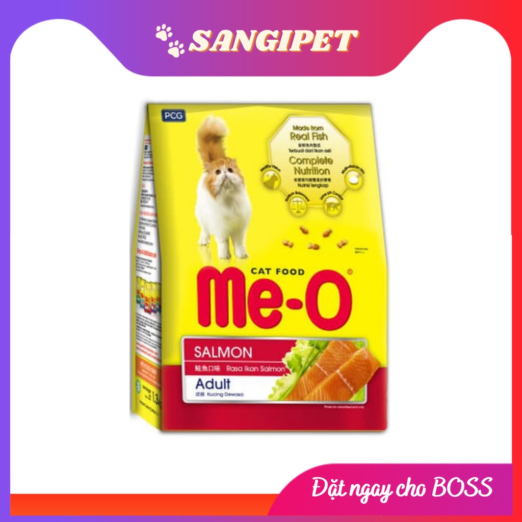 Hạt Me-O cho mèo Trưởng Thành vị Cá Hồi 480g