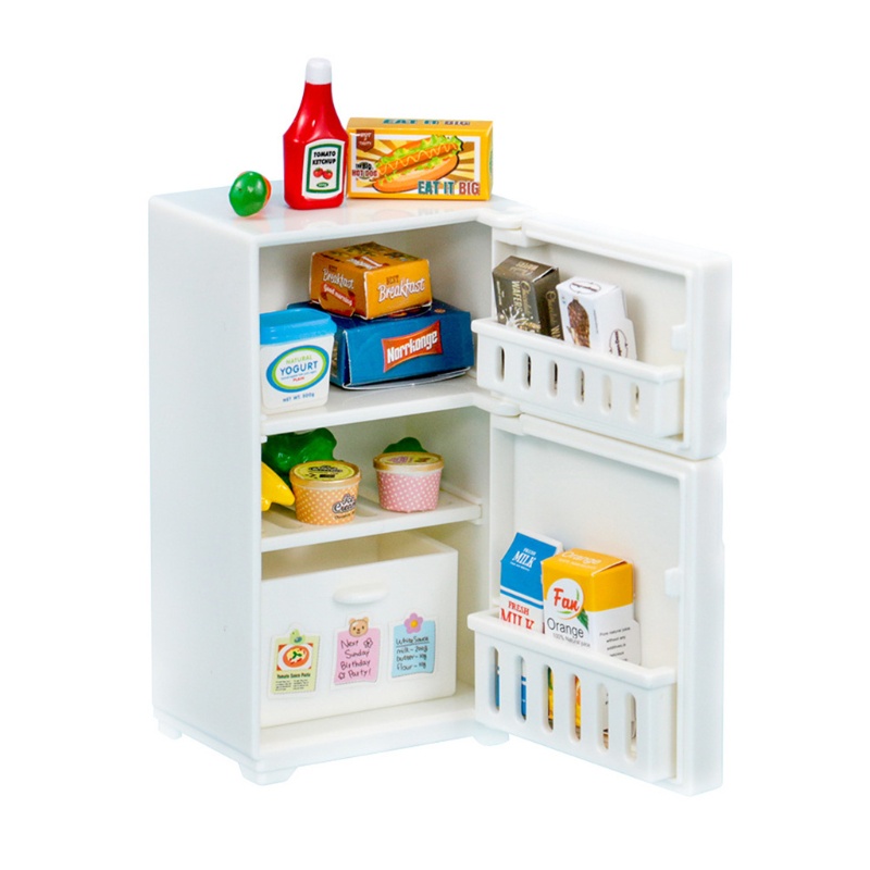 Tủ Lạnh Đồ Chơi Mini Trang Trí Nhà Búp Bê Cho Bé