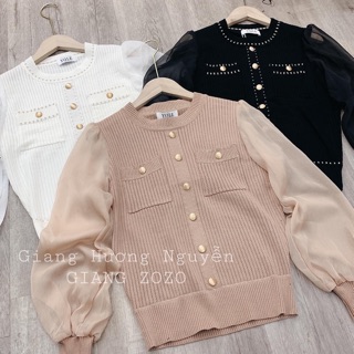 ÁO LEN MỎNG TAY VOAN