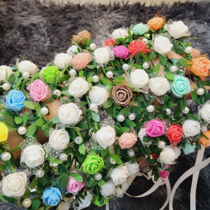 [ GIÁ SIÊU RẺ ] VÒNG HOA ĐỘI ĐẦU KỈ YẾU BẢN NHỎ ĐÍNH NGỌC