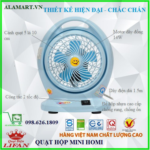 QUẠT BÀN MINI B106 (NOW- GRAP SHIP- Nhanh chuẩn bị hàng 5 Phút)