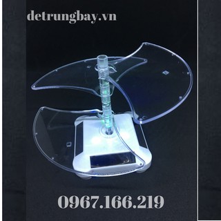 Đế xoay trưng bày trang sức 3 tầng có led