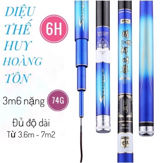 🔥tặng đọt phụ🔥cần câu đài diệu thế huy hoàng tôn 6h dài 6m3 và 7m2, tặng kèm ngọn phụ