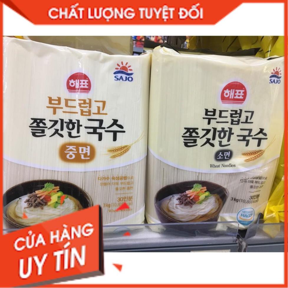 Tổng Buôn Siêu rẻ Mỳ lúa mạch sợi dài 3kg Sajo Hàn Quốc