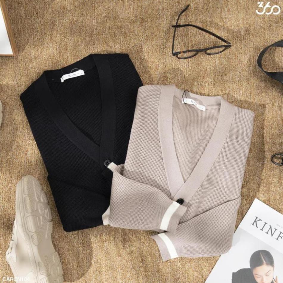 6/6 12.12 Xả Thanh Lý - Áo cardigan nam dài tay 360 BOUTIQUE chất len sang trọng, lịch lãm - CARCN102 ^ hot ³